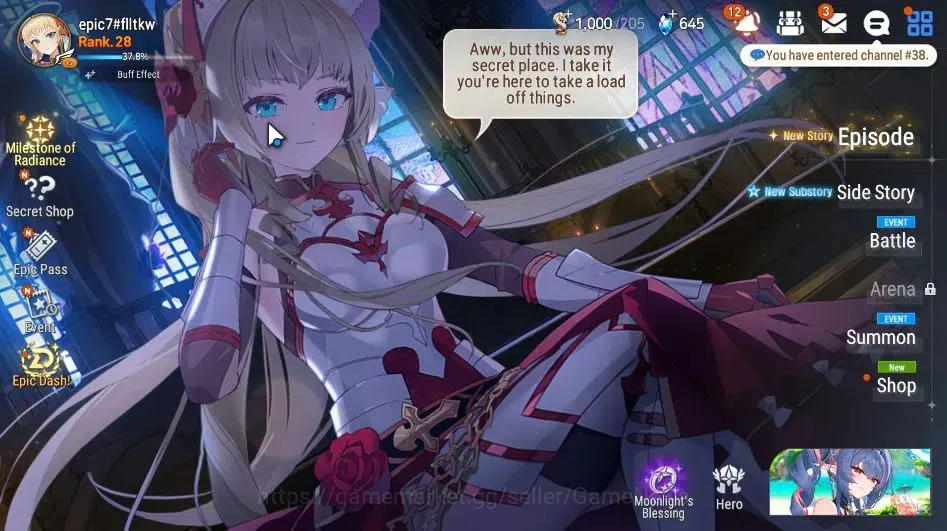 Epic Seven Accounts GLOBAL|UnVerif|2 ML(Rhianna&Luciella,Straze)+Teneb image 1