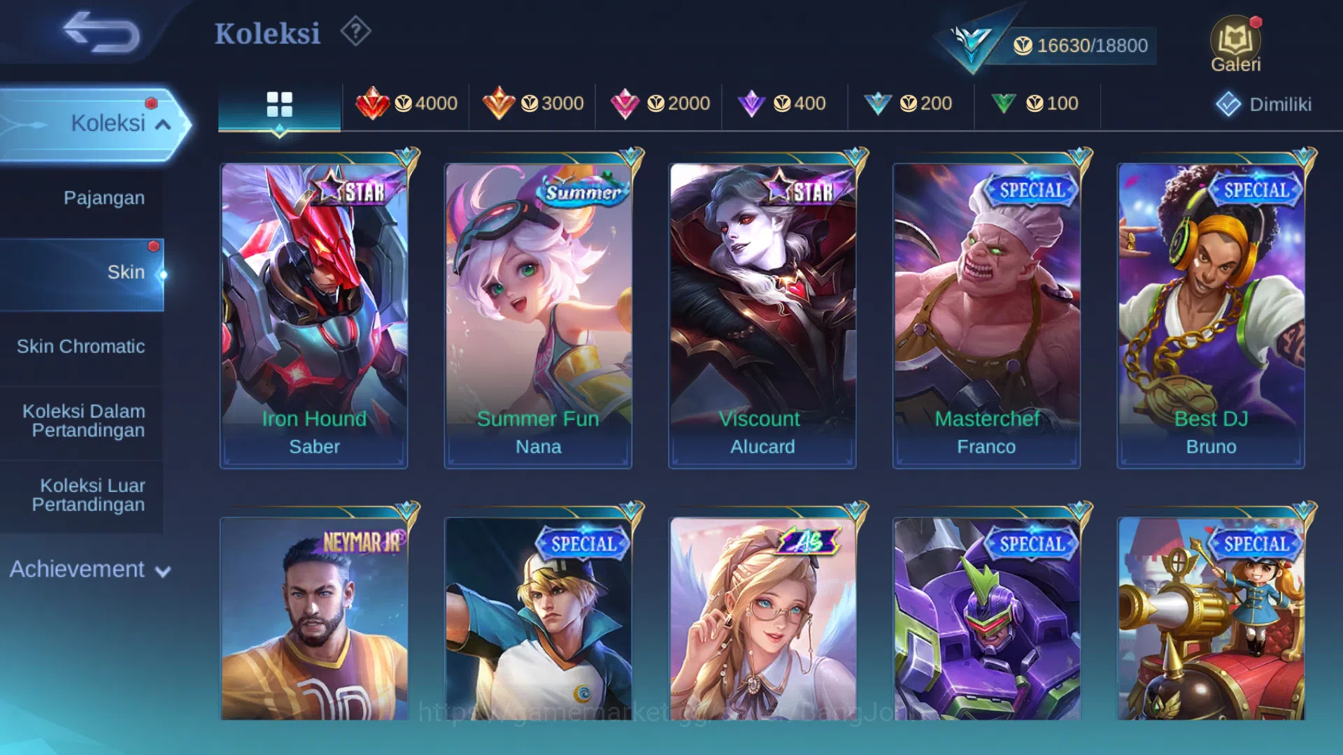 Mobile Legends: Bang Bang Accounts Others Hero 47 | Skin 68 | Transformers Roger | Luckybox kimmy, Akai | Saber Rafaela 5