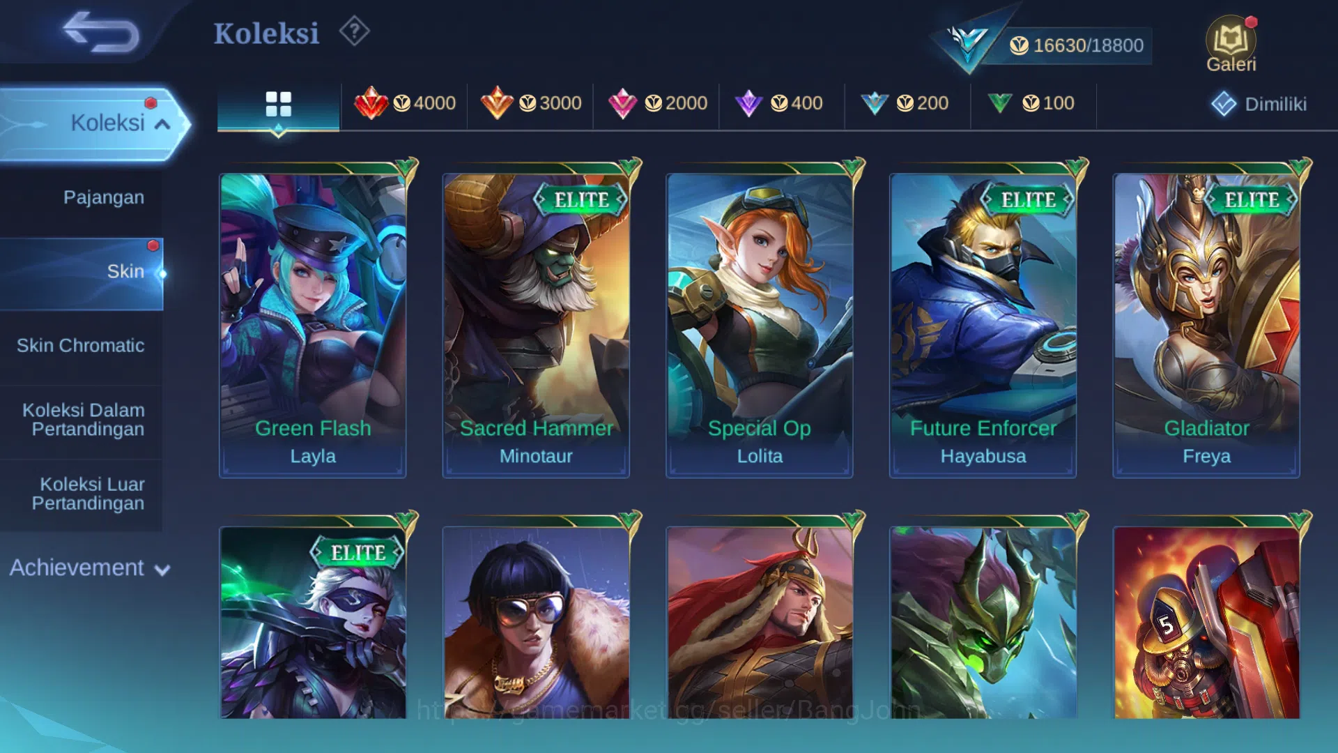 Mobile Legends: Bang Bang Accounts Others Hero 47 | Skin 68 | Transformers Roger | Luckybox kimmy, Akai | Saber Rafaela 7