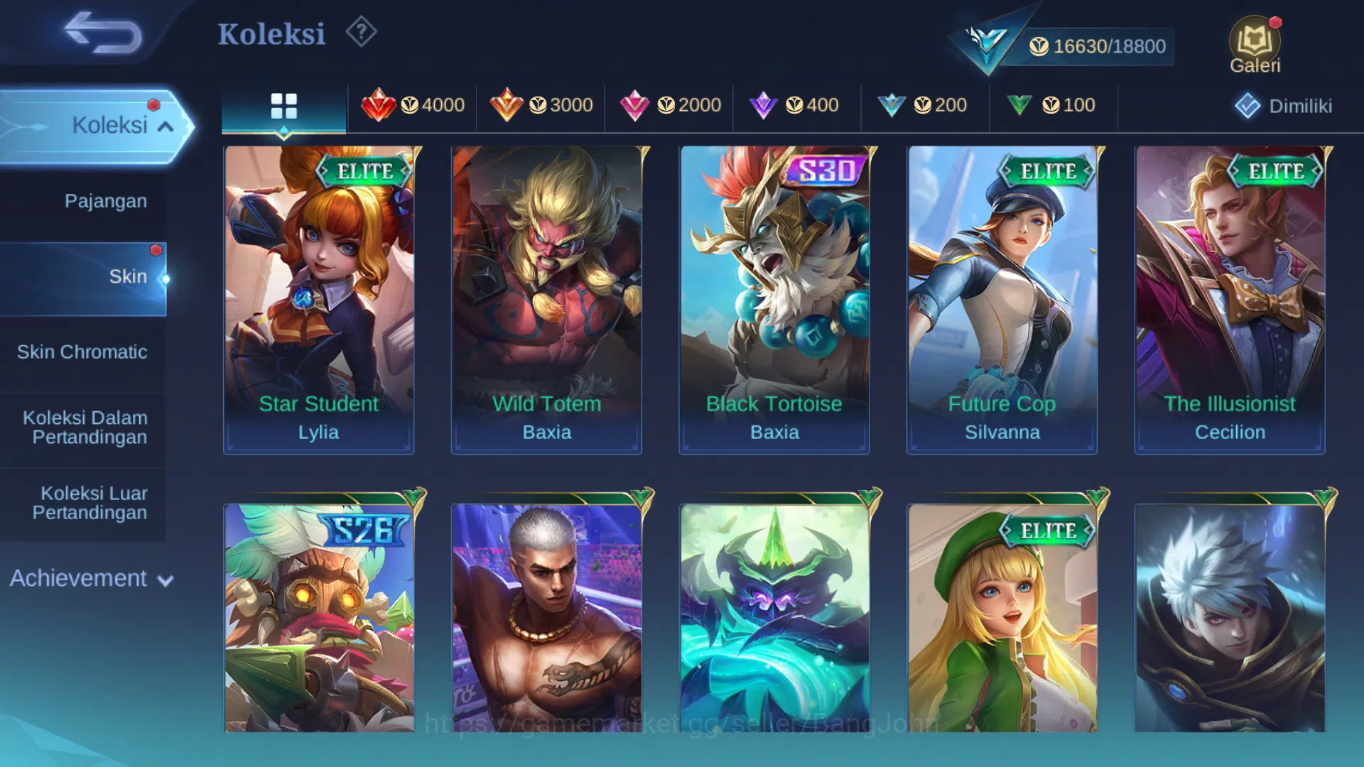 Mobile Legends: Bang Bang Accounts Others Hero 47 | Skin 68 | Transformers Roger | Luckybox kimmy, Akai | Saber Rafaela 9