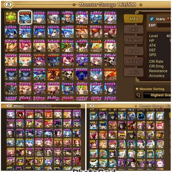 Summoners War: Sky Arena Accounts Mid-Game #SW610 [GLOBAL] 3 LD Nat5 Maximilian, Giselle, Mi Ying | RTA P1, Best SPD +132