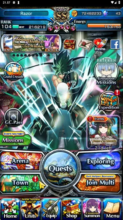 Grand Summoners End-Game [GLOBAL] Rank 104 | 12 Ascend (WGFen + TW, Evileye image 1
