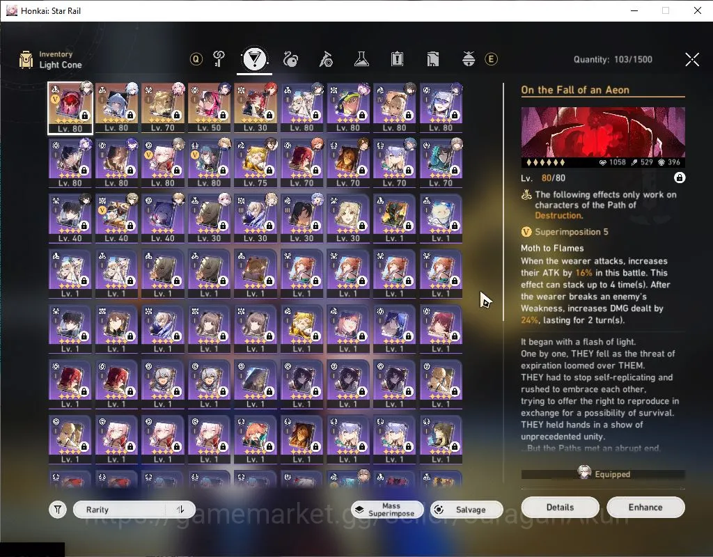 Honkai Star Rail Accounts Mid Game Asia|TL 70|12 Limited|JingliuE1+Sign,RuanMeiE1,Firefly,Acheron,Jade,BlackSwuan,Etc|MC 9