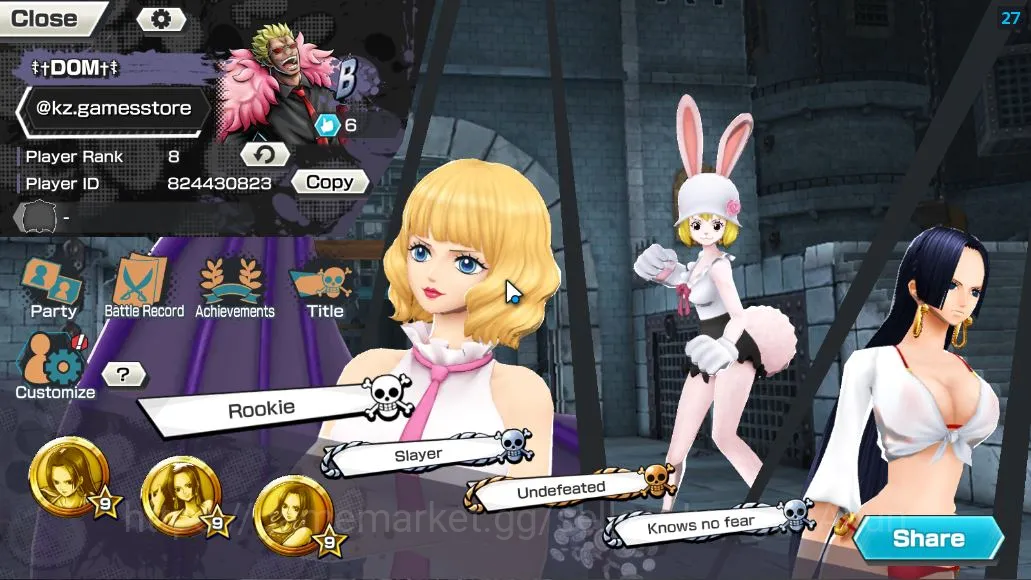 One Piece Bounty Rush Accounts Global| 3 META EX | Pirates GD Roger, Seraphim S-S image 2