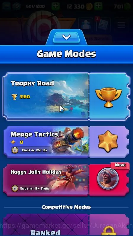 Clash Royale Accounts Lvl 19|Trophy 3160|KTL 8|Best Starter|Card 54|1 EV image 2