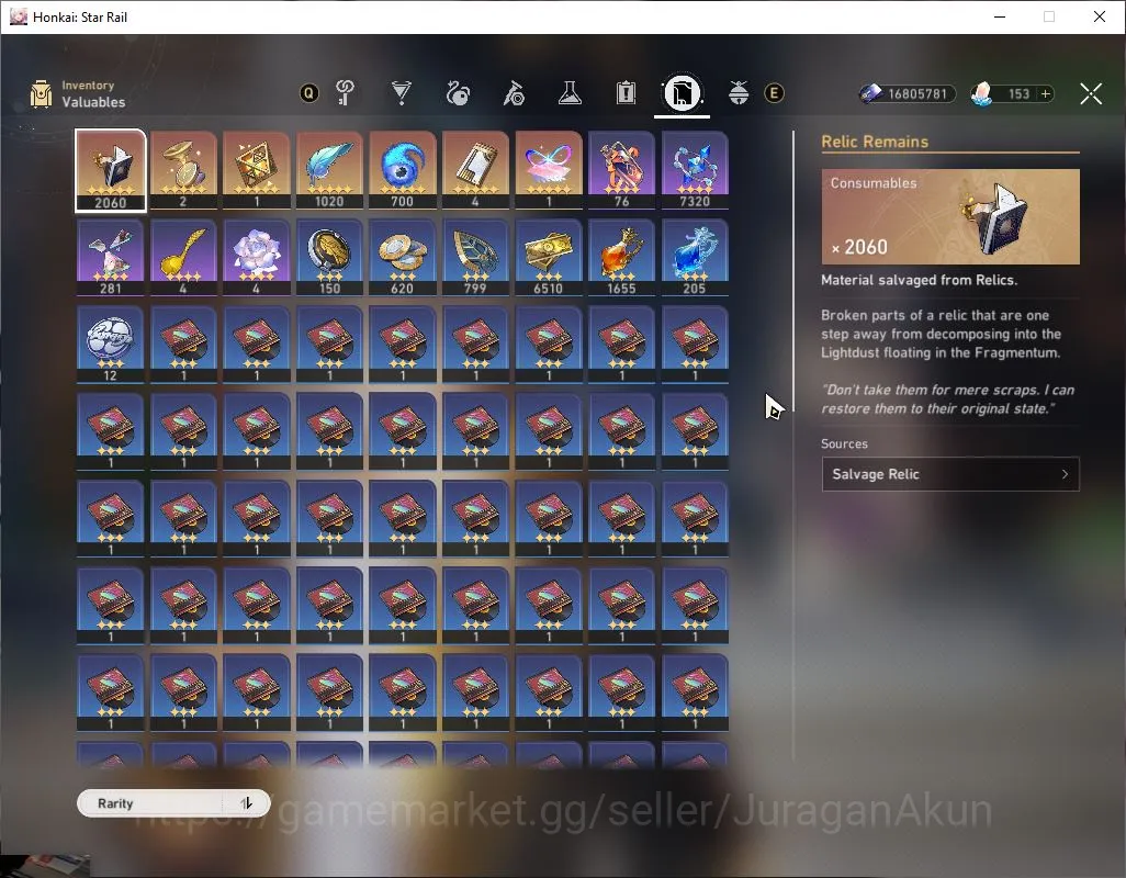 Honkai Star Rail Accounts End Game ASIA|TL 68|10 4
