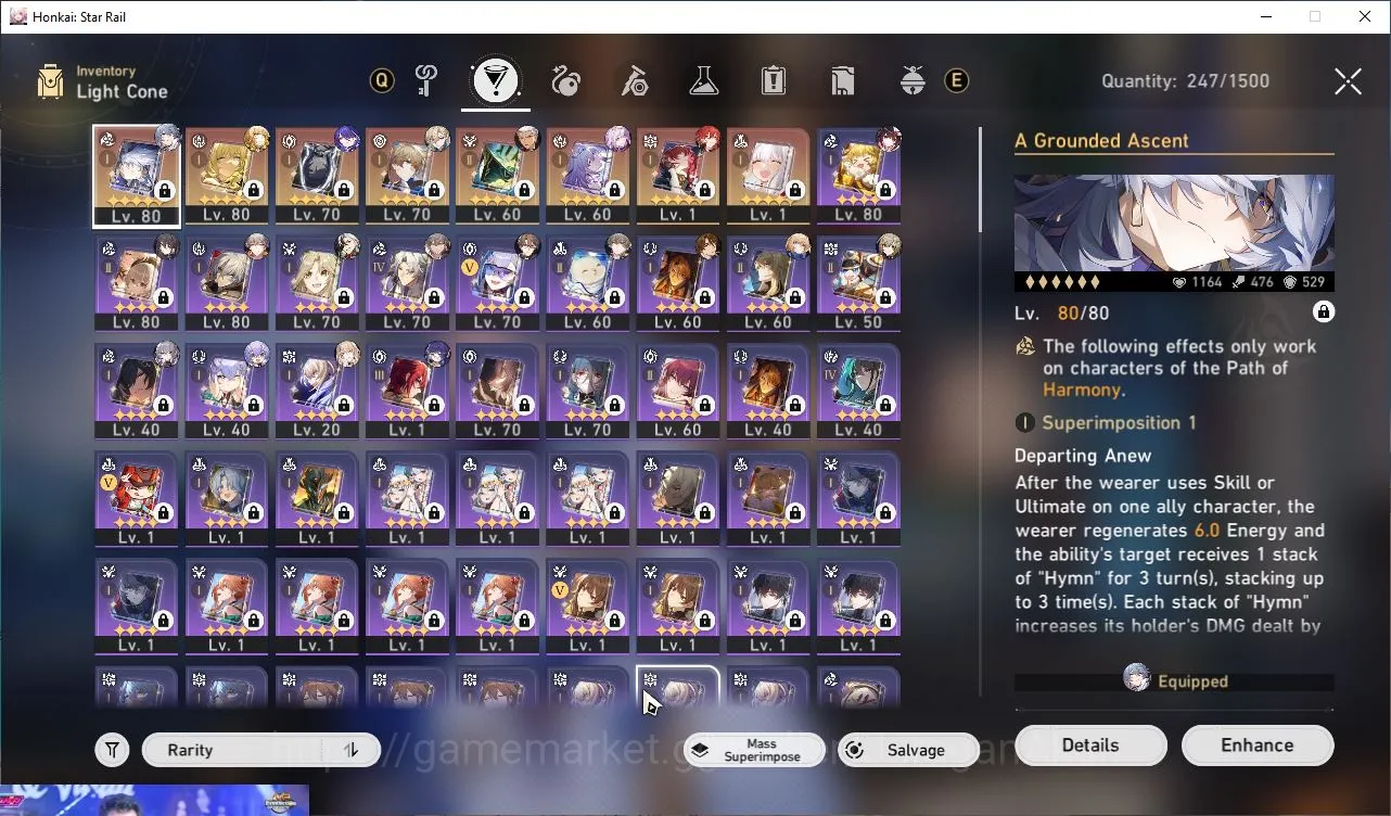 Honkai Star Rail Accounts End Game ASIA|TL 70|10 2