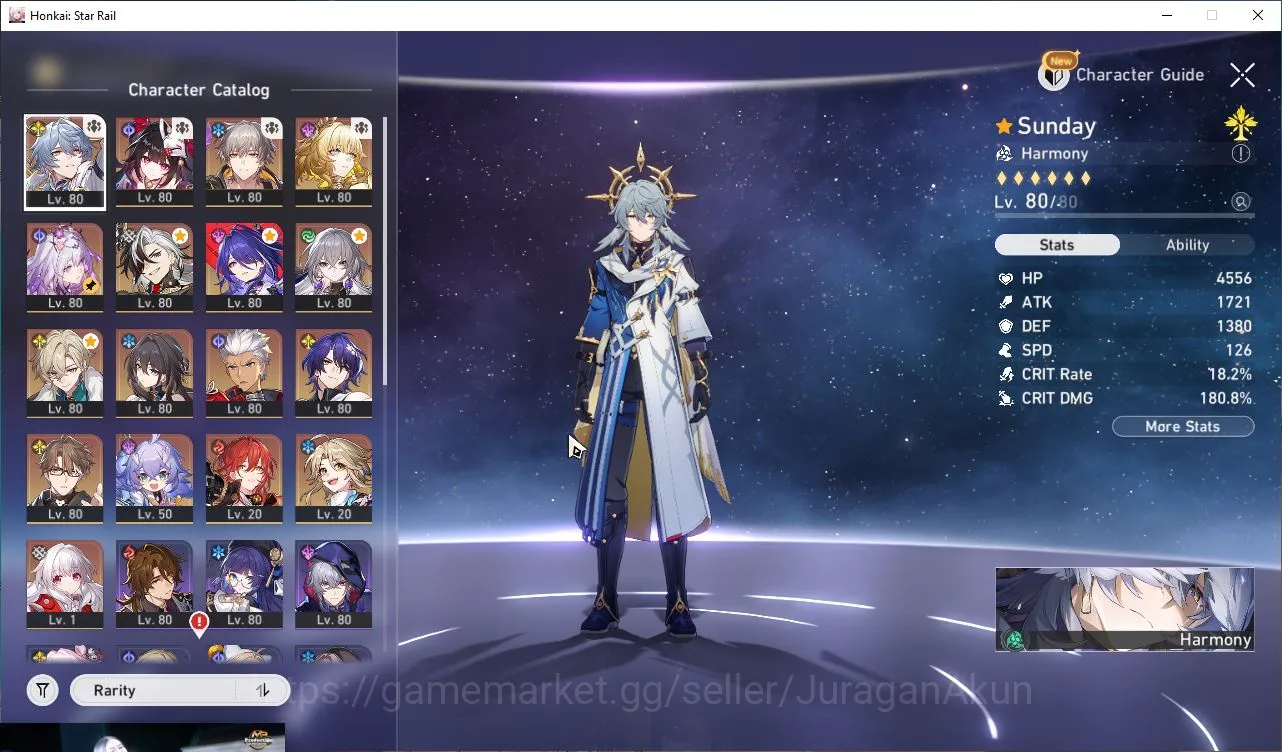 Honkai Star Rail Accounts End Game ASIA|TL 70|10 4