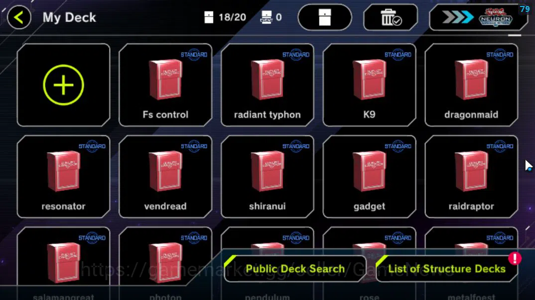 Yu-Gi-Oh! Master Duel Accounts Lv 18 | 20 Deck |RadiantTyphoon,VSK9,FsControl,Dra image 2