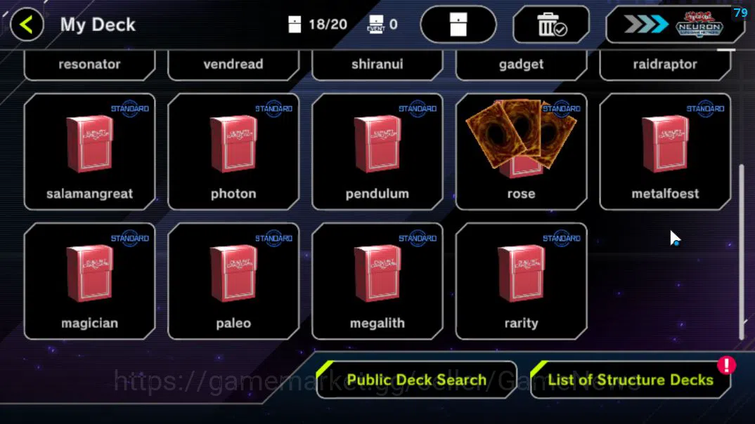 Yu-Gi-Oh! Master Duel Accounts Lv 18 | 20 Deck |RadiantTyphoon,VSK9,FsControl,Dra image 3