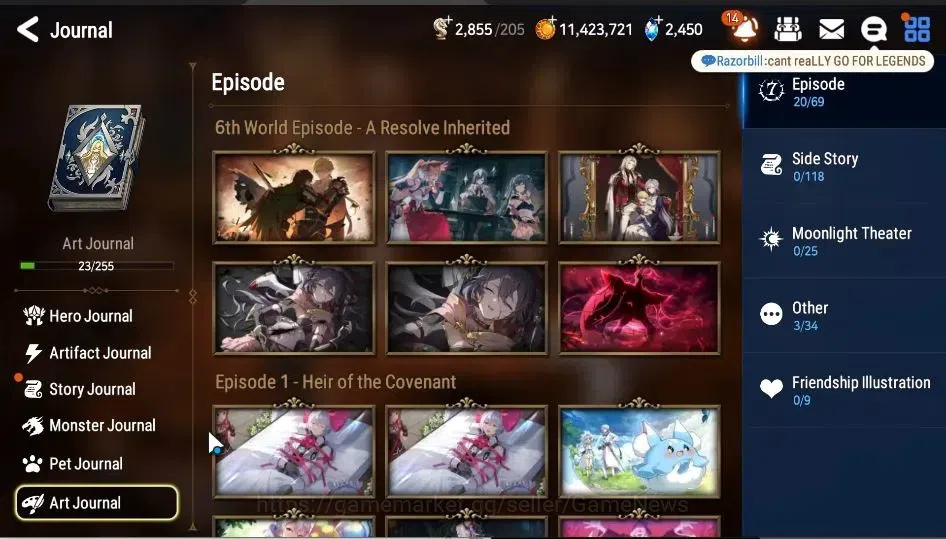 Epic Seven Accounts GLOBAL Unverif|New Era|3 ML{Straze,Zio,MChloe)+Fen image 10