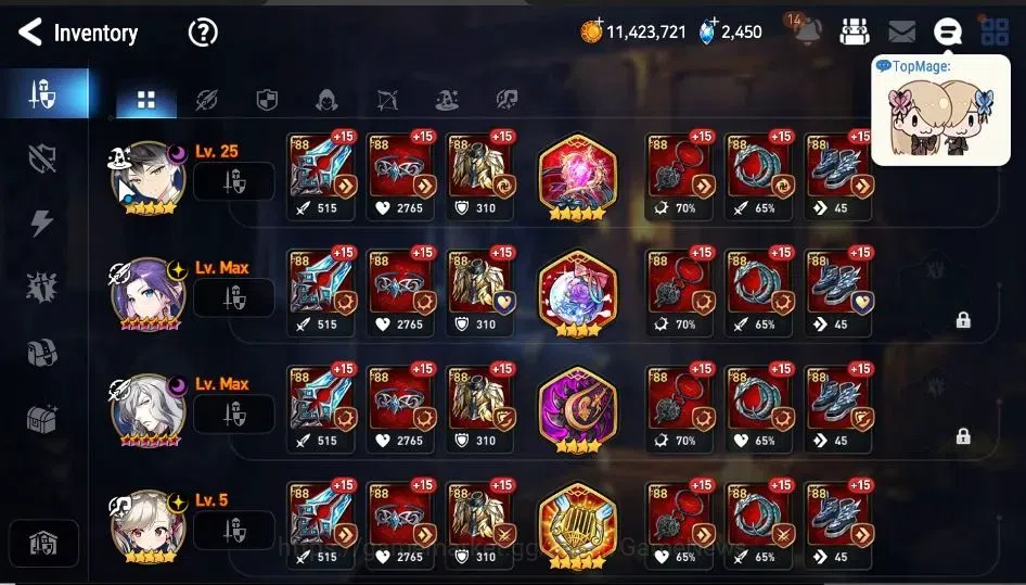Epic Seven Accounts GLOBAL Unverif|New Era|3 ML{Straze,Zio,MChloe)+Fen image 20