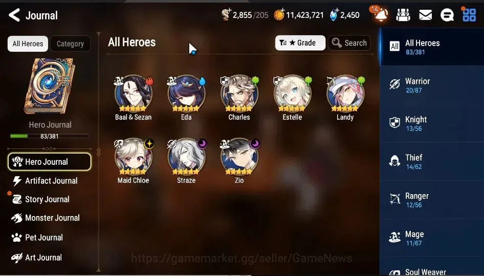 Epic Seven Accounts GLOBAL Unverif|New Era|3 ML{Straze,Zio,MChloe)+Fen image 5