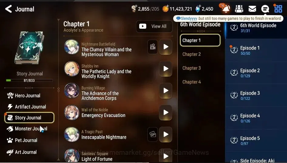 Epic Seven Accounts GLOBAL Unverif|New Era|3 ML{Straze,Zio,MChloe)+Fen image 7