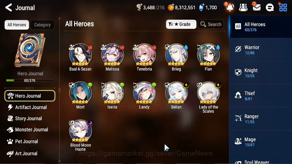 Epic Seven Accounts GLOBAL Unverif|New Era|3 ML(Belian, LOT Scales, BM image 15