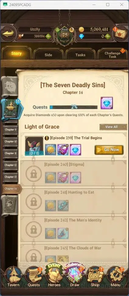 The Seven Deadly Sins: Grand Cross Accounts Global|3.6M CC|89 LS|LR Mesis 1/6|UR Menor 1/6,KOP image 3