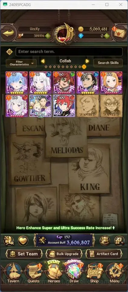 The Seven Deadly Sins: Grand Cross Accounts Global|3.6M CC|89 LS|LR Mesis 1/6|UR Menor 1/6,KOP image 5