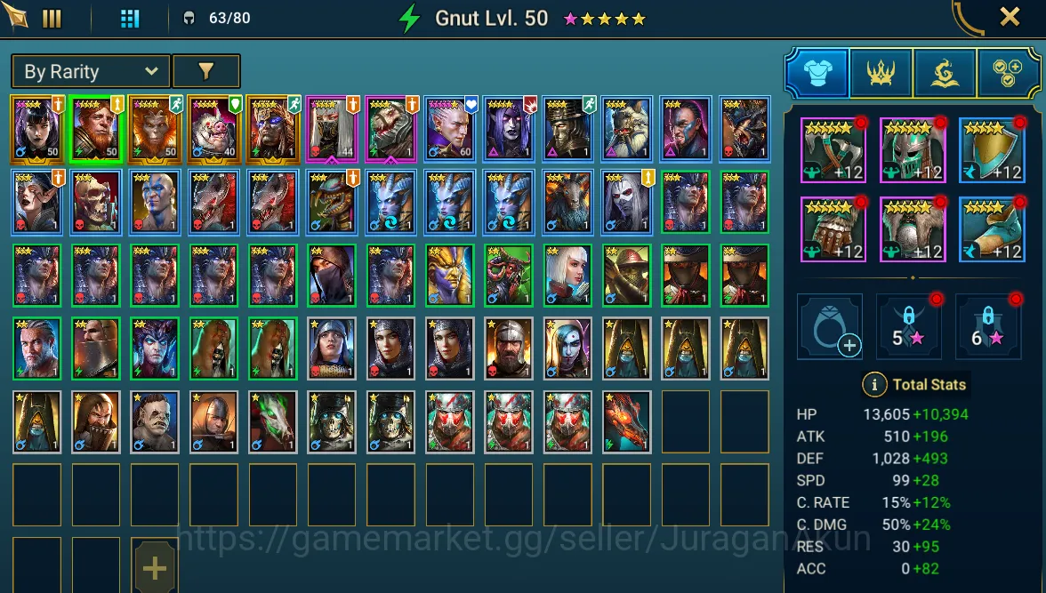 Starter 122k Power| 5 Legendary Champion (Gnut, Wukong, Alice etc) | CE ON CheckSS (RSL915) Raid: Shadow Legends Starter Starter 122k Power| 5 Legendary Champion (Gnut, Wu image 1