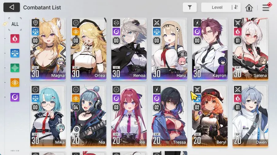 Chaos Zero Nightmare Accounts GLOBAL Lv30|5 SSR(Haru,Kayron,Magna,Orlea,Renoa) 1 image 5