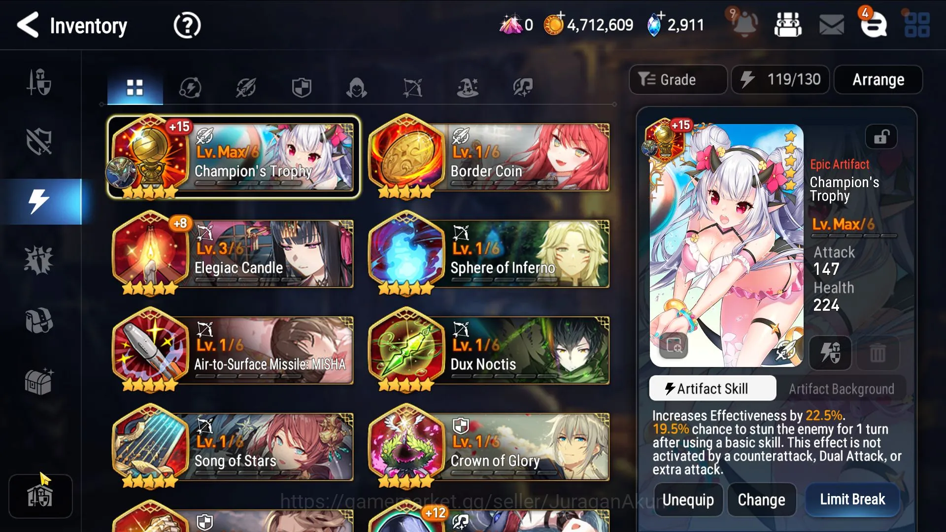 Asia Unveriv|7ML(Har setti,SP POlitis,Belian)154Char(Robin,Wukong,MB Dominiel)14K Energy,2.9K STon|POh On Stove(ES2475) Epic Seven Starter Asia Unveriv|7ML(Har setti,SP POlitis,Belian)154Ch image 1