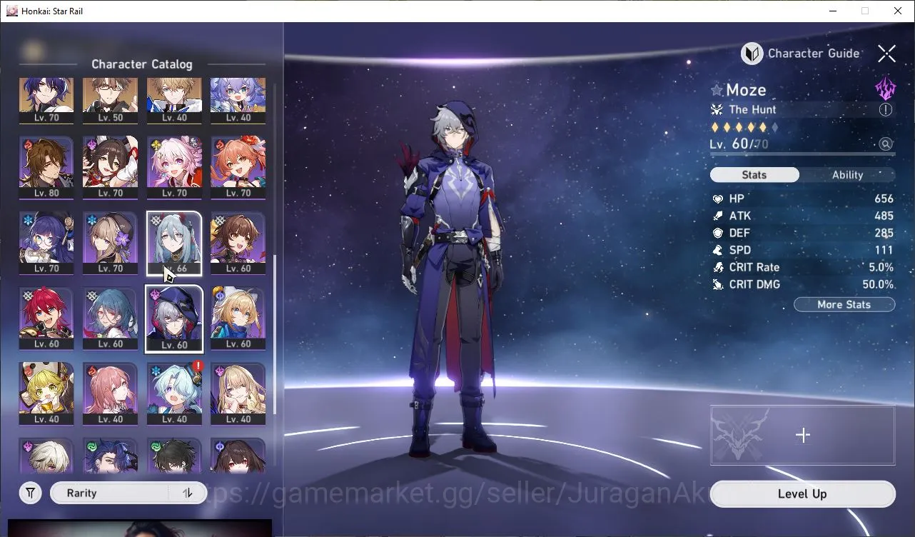 Honkai Star Rail Accounts End Game ASIA |TL 70|18 Limit|[Sunday,The 3