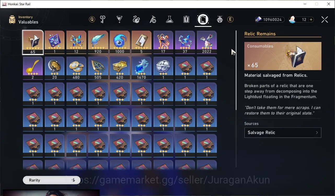 Honkai Star Rail Accounts End Game ASIA |TL 70|18 Limit|[Sunday,The 9