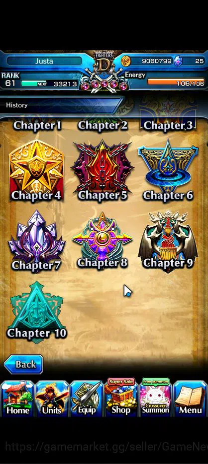 Grand Summoners Accounts Global|Rank 61|9 Ascend|FenTW,ShishioTW,Jay,Chloe, image 12