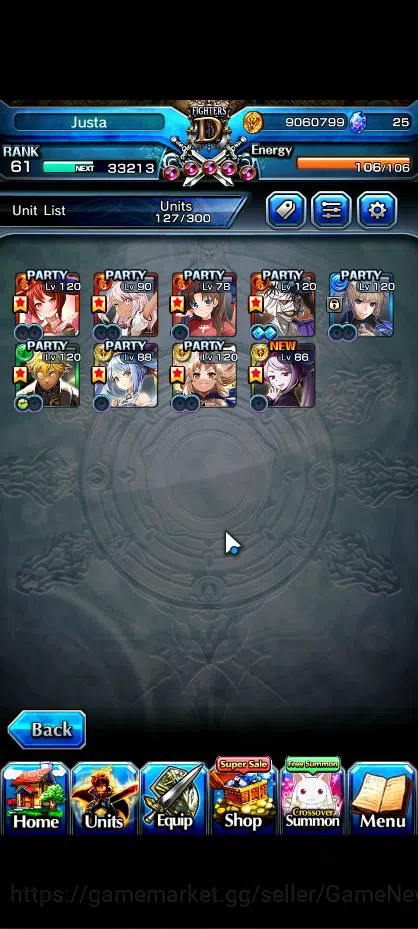 Grand Summoners Accounts Global|Rank 61|9 Ascend|FenTW,ShishioTW,Jay,Chloe, image 4