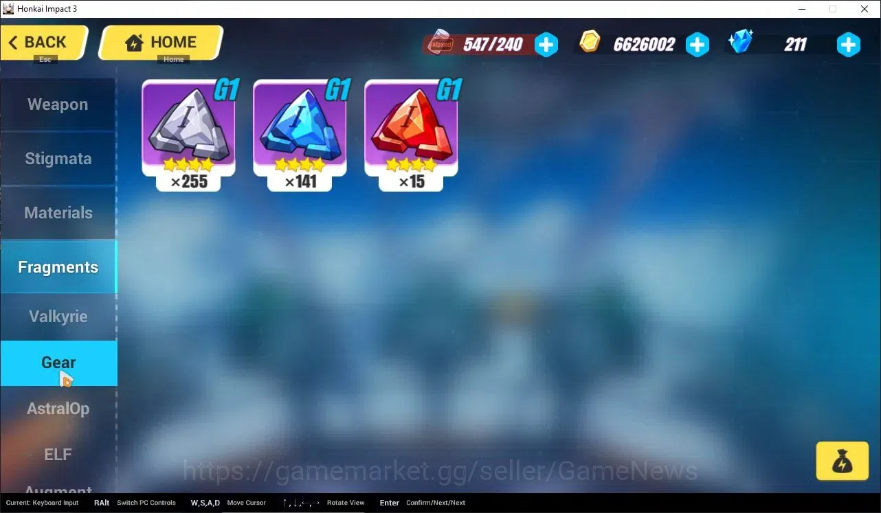 Honkai Impact 3rd Accounts Mid-Game SEA|Lv 72|Free ZZZ|[Kiana Herscher of the Void 2/4,Kiana Valkyrie 1/4,Rita Ros Argen 12