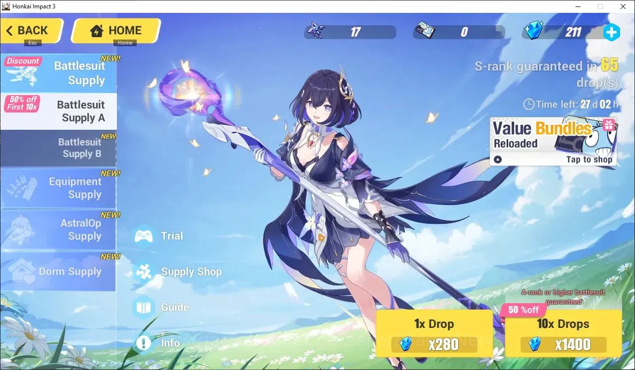 Honkai Impact 3rd Accounts Mid-Game SEA|Lv 72|Free ZZZ|[Kiana Herscher of the Void 2/4,Kiana Valkyrie 1/4,Rita Ros Argen 13
