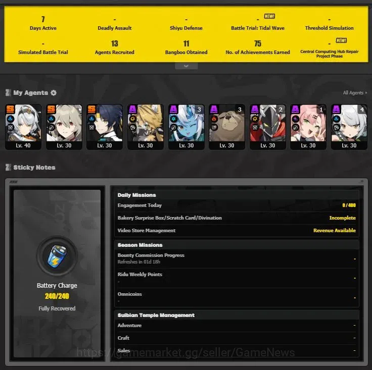 Honkai Impact 3rd Accounts Mid-Game SEA|Lv 72|Free ZZZ|[Kiana Herscher of the Void 2/4,Kiana Valkyrie 1/4,Rita Ros Argen 15