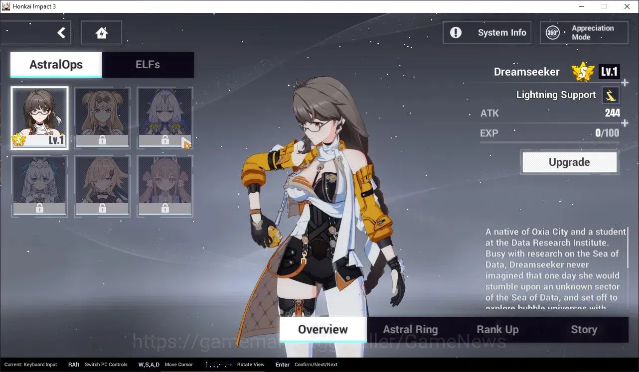 Honkai Impact 3rd Accounts Mid-Game SEA|Lv 72|Free ZZZ|[Kiana Herscher of the Void 2/4,Kiana Valkyrie 1/4,Rita Ros Argen 3