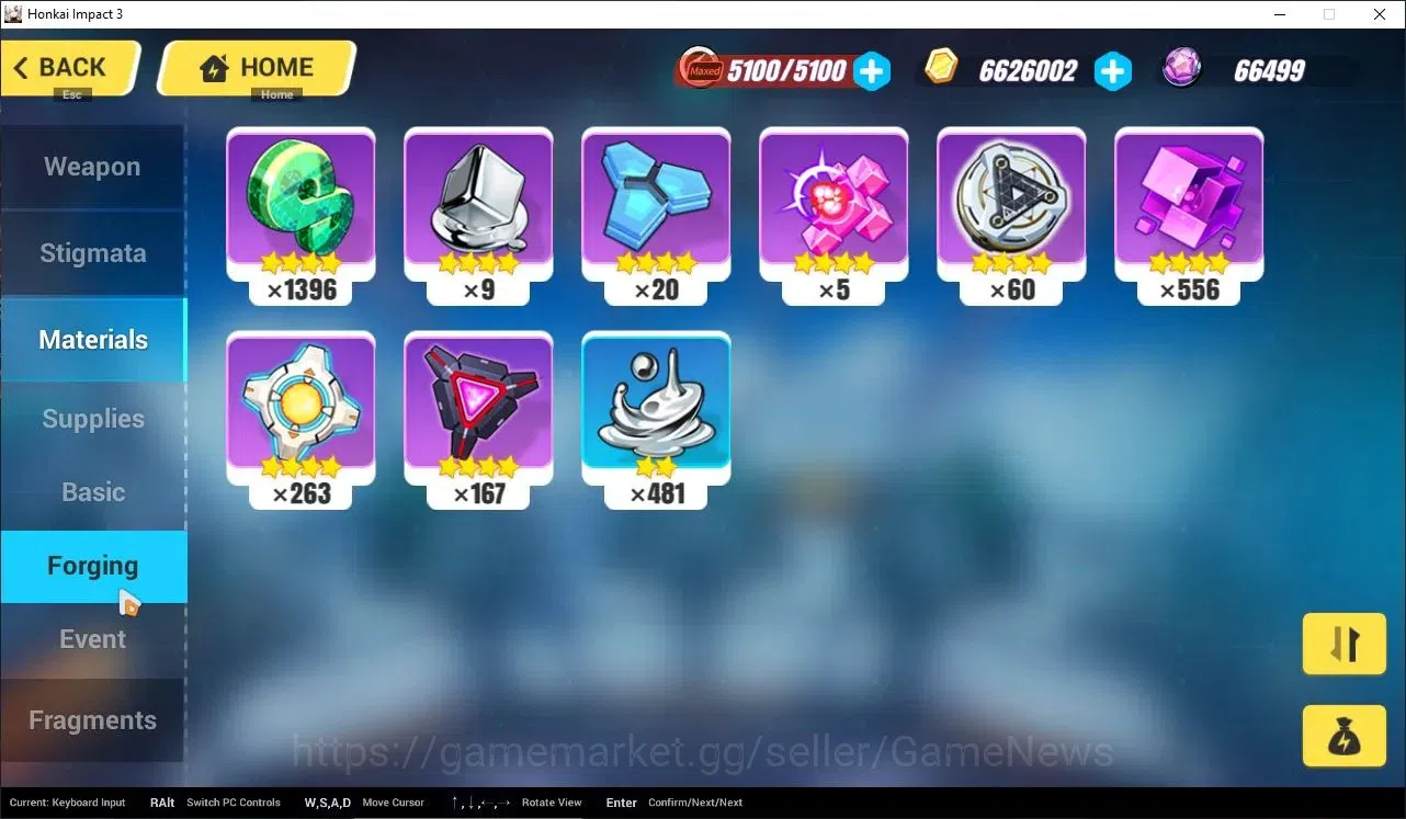Honkai Impact 3rd Accounts Mid-Game SEA|Lv 72|Free ZZZ|[Kiana Herscher of the Void 2/4,Kiana Valkyrie 1/4,Rita Ros Argen 9