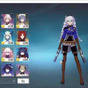 Honkai Impact 3rd Accounts Mid-Game SEA|Lv 72|Free ZZZ|[Kiana Herscher of the Void 2/4,Kiana Valkyrie 1/4,Rita Ros Argen