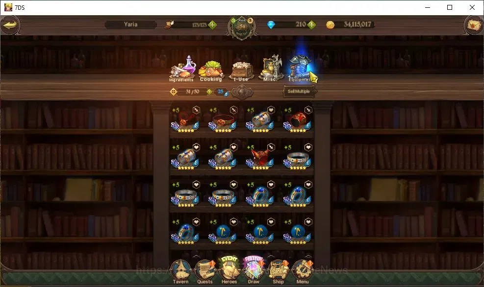 The Seven Deadly Sins: Grand Cross Accounts Global|1,1M CC|210 DM|21 LS|3 LR+6 UR|Nemesis Meli image 17