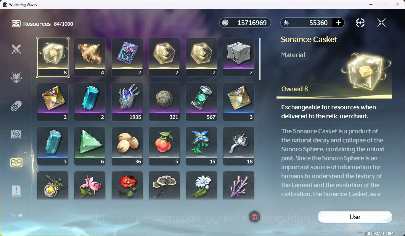 Wuthering Waves Accounts SEA|UL 57|Rank 6|2 Char Limited [Lucy,Shorekeeper] image 13