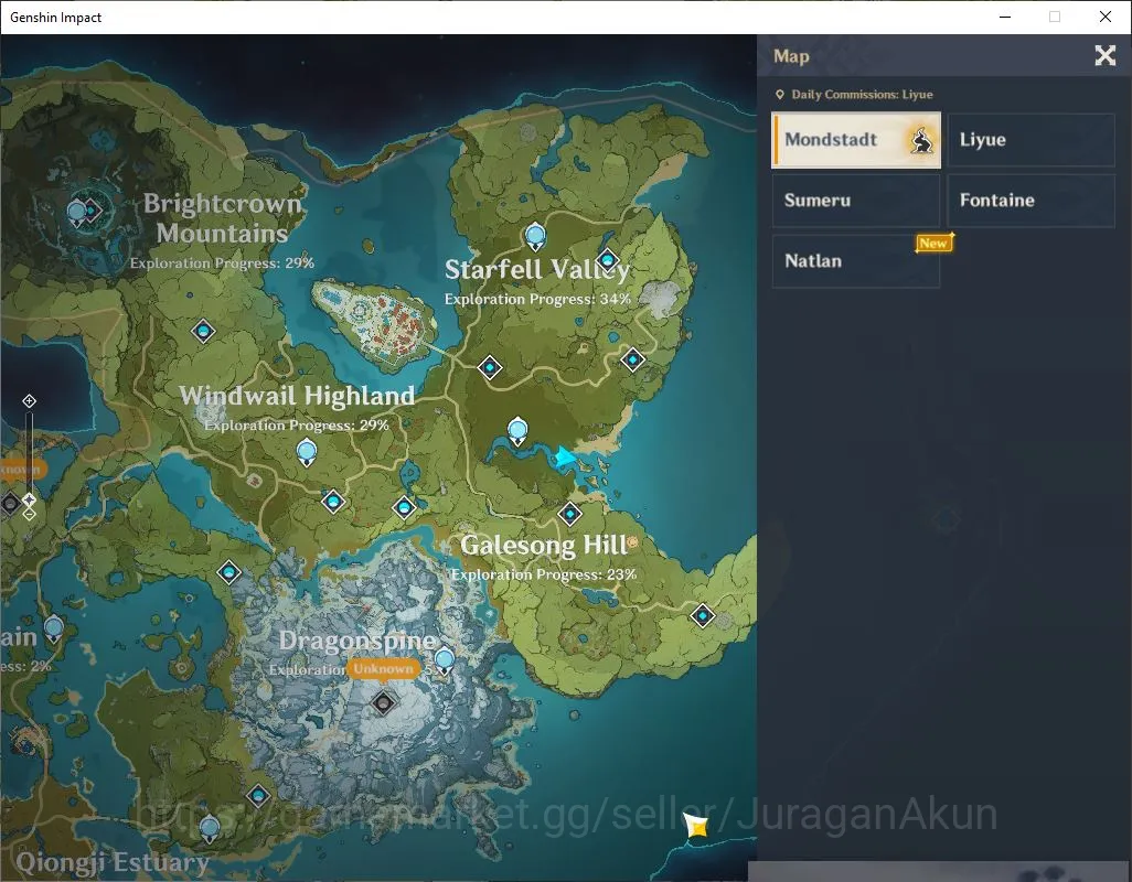 Genshin Impact Accounts Mid Game ASIA|AR 25 | 1 Limited|Yelan|Low Explore Maps|MC Male|Take Email|Check SS(GI3330) 4