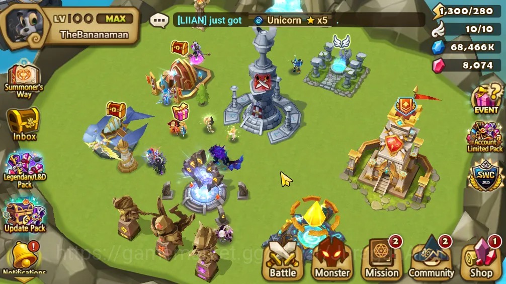 Summoners War: Sky Arena Accounts EU Lv100|1 LD Manannan + 20 NB5(Shi Hou,Leo,Odin,F image 2