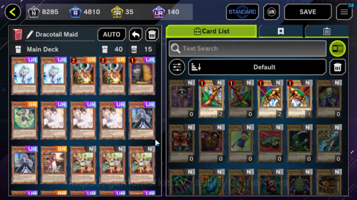 Yu-Gi-Oh! Master Duel Accounts Lv 18|20 Deck|VSK9,Burn,DracotailMaid,Yummys,Radia image 19