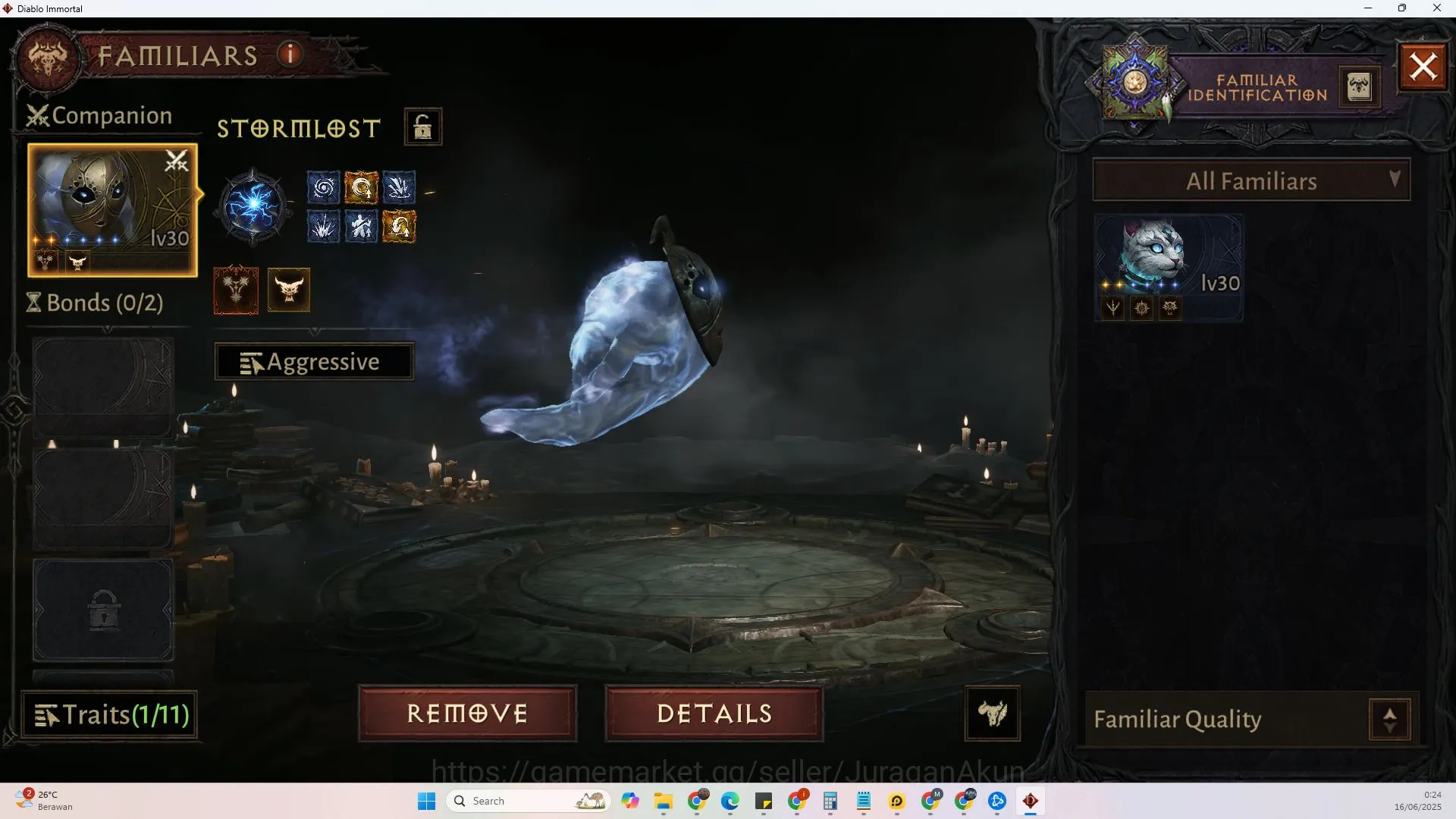 Diablo Immortal Accounts Mid-Tier SEA - vasily||Lv 60(316)Necro(60,316)26KCR|Reso660|Hell 3 Harbinger lv 21 7