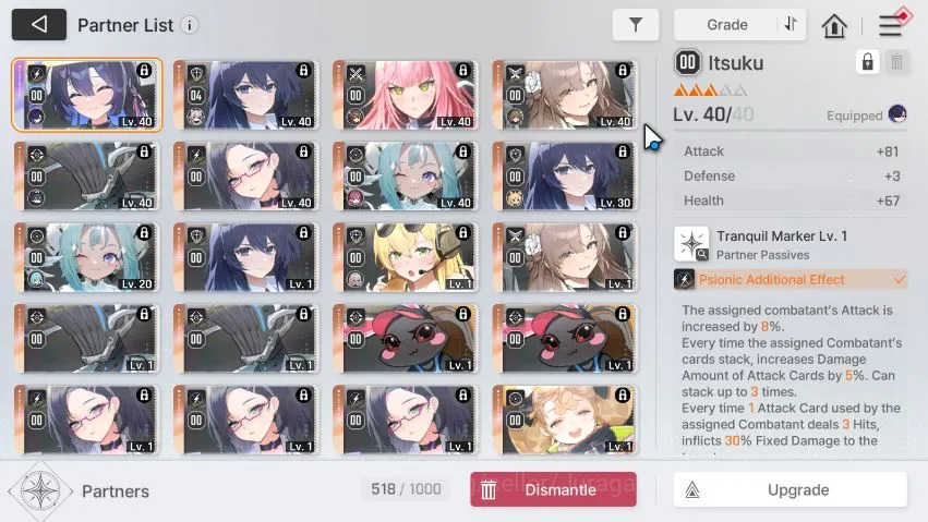 Chaos Zero Nightmare Accounts GLOBAL Lv40|9 SSR (ChizuruM1+Sign,YukiM1,VeronicaM1,Khalipe,Haru,Kayron,etc|11 SR +23 SR 5