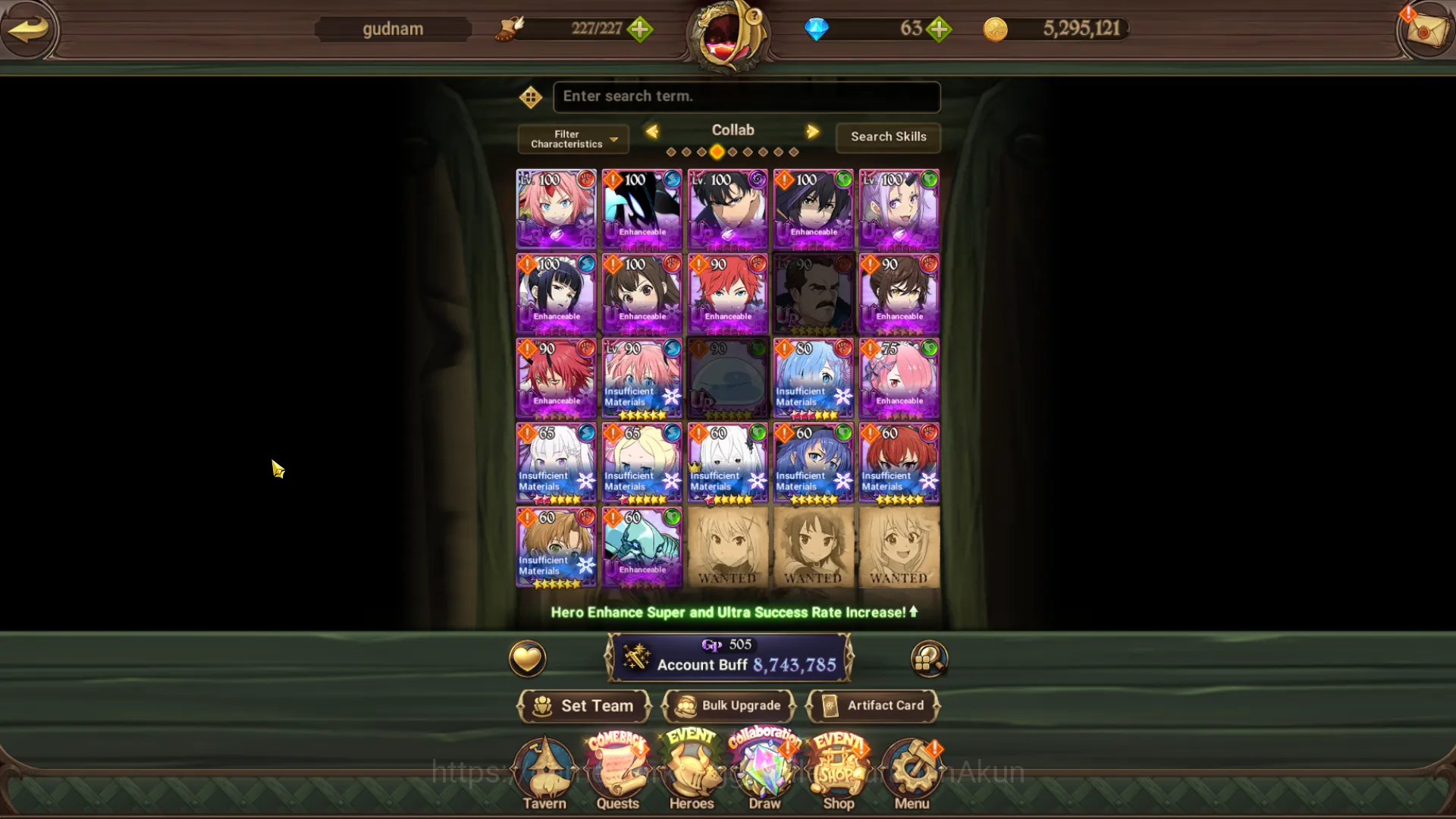 Asia|8,7M CC|22 Collab (Milim,Shadow,SJW,Slime,Rezero) + 8UR (King&Diane,EliMeli,Mael,Indomitable) + 7LR|Code Only|(SDS2423) The Seven Deadly Sins: Grand Cross Endgame Asia|8,7M CC|22 Collab (Milim,Shadow,SJW,Slime,Rez image 1