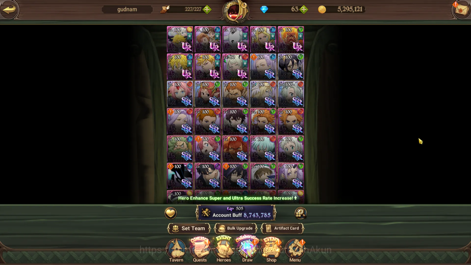 The Seven Deadly Sins: Grand Cross Accounts Endgame Asia|8,7M CC|22 Collab (Milim,Shadow,SJW,Slime,Rezero) + 8UR 2
