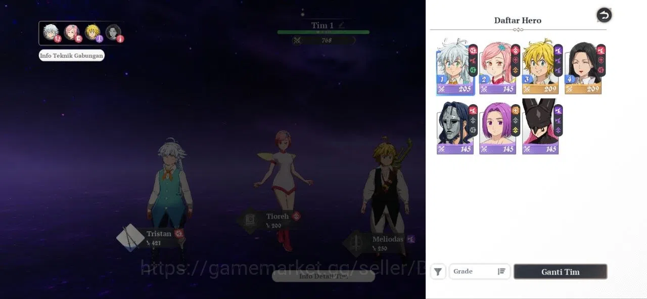 The Seven Deadly Sins: Origin Accounts SEA | Fresh Starter Lvl 2 |2 SSR| Meliodas, Guilla image 6
