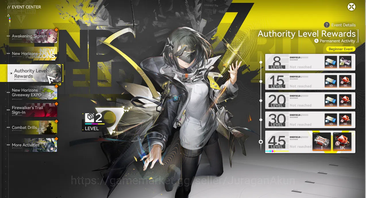 Arknights: Endfield Accounts NA/EU LVL 2 |Fresh Starter Laevatain 3 SR Character + 2200 Oroberyl|Female MC|Log Gryplink|Take 3