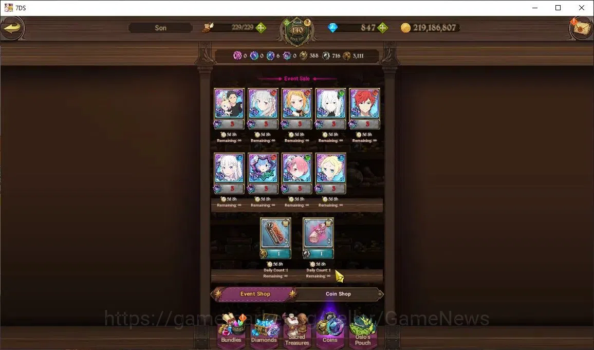 The Seven Deadly Sins: Grand Cross Accounts Asia|5 M CC|45 LS+847 DM|4 LR+8 UR+Many Collab|Bel image 13