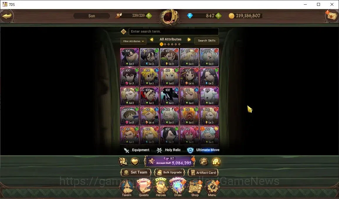 The Seven Deadly Sins: Grand Cross Accounts Asia|5 M CC|45 LS+847 DM|4 LR+8 UR+Many Collab|Bel image 6