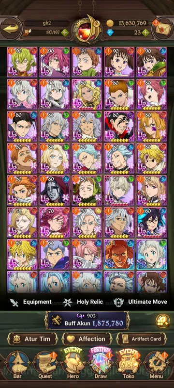 The Seven Deadly Sins: Grand Cross Accounts Global |1.8M CC| 4UR + Collab ChaHaein (Thor, Demo image 2
