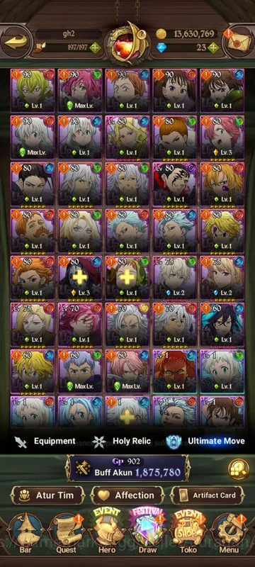 The Seven Deadly Sins: Grand Cross Accounts Global |1.8M CC| 4UR + Collab ChaHaein (Thor, Demo image 3