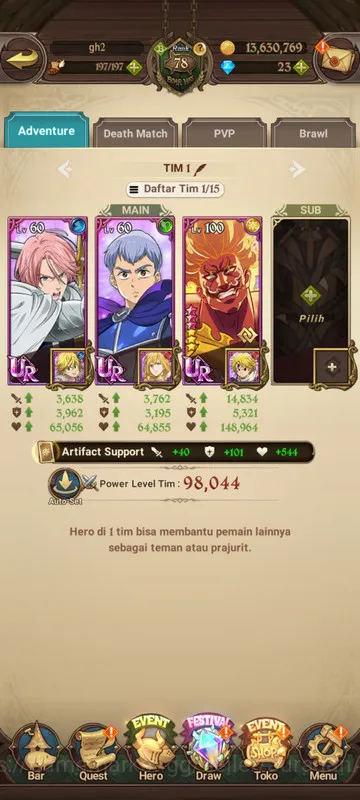 The Seven Deadly Sins: Grand Cross Accounts Global |1.8M CC| 4UR + Collab ChaHaein (Thor, Demo image 4